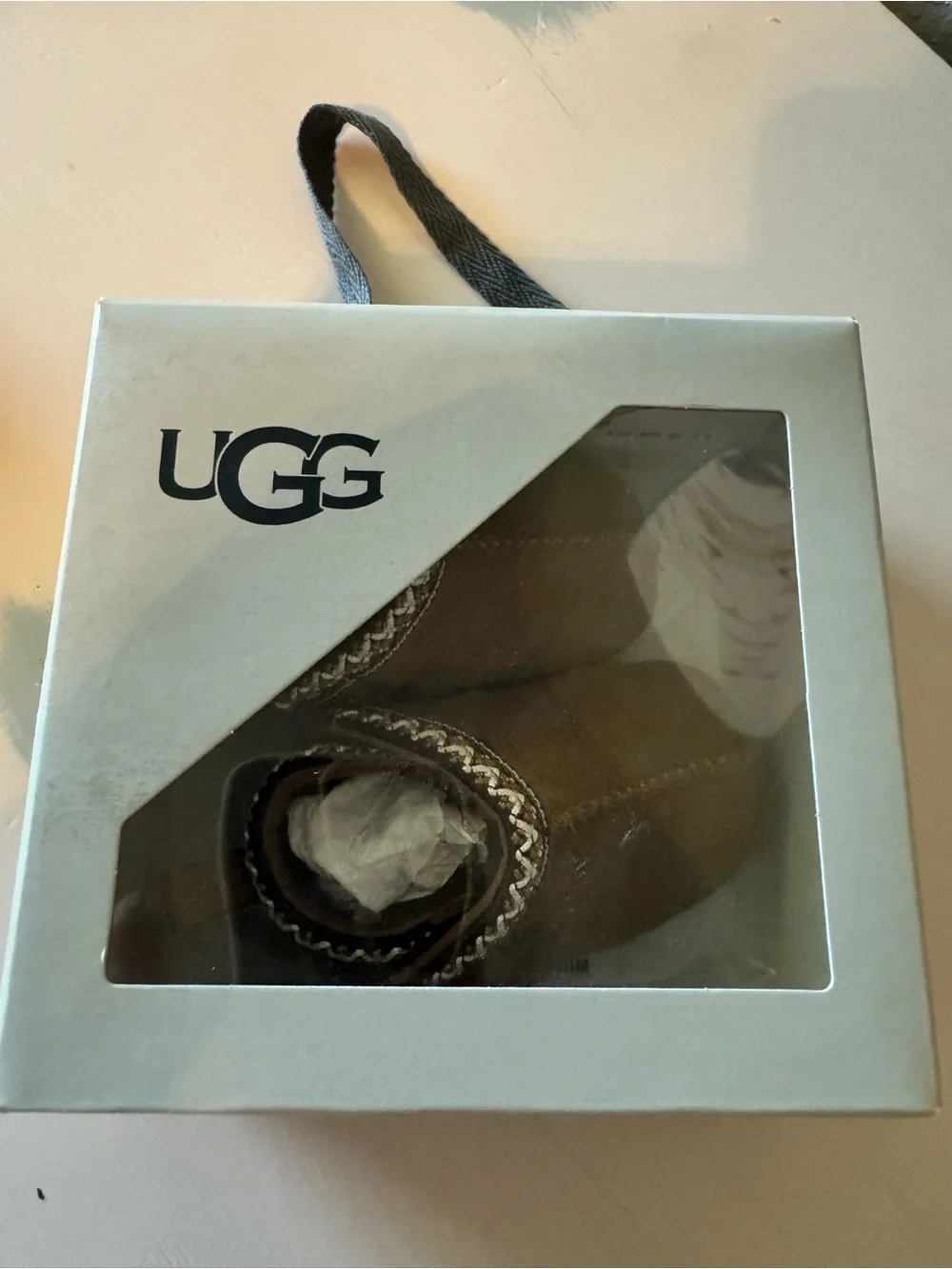 UGG Baby Chestnut Sheepskin Moccasin Booties/ slip-ons